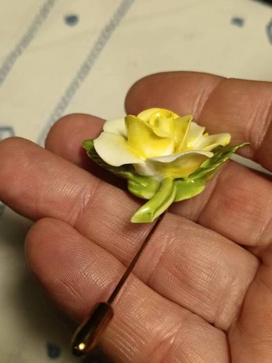 Coalport Vintage Fine Bone China Stickpin
