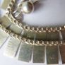 Vintage Sterling Silver Hallmarked 925 Collar Statement Necklace length 17" - 22,1g Image 7