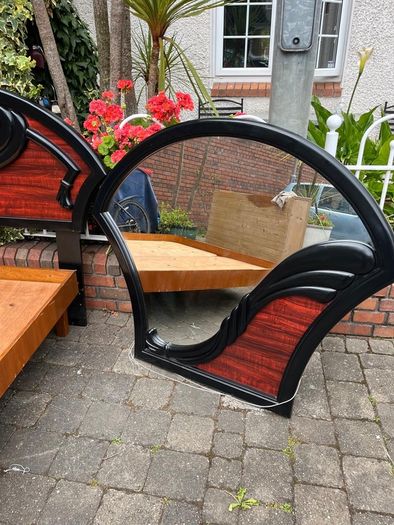 Very nice double bed and mirror