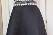 Heart &amp; Soul Black &amp; White Strapless Occasion Dress UK 12