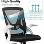 FREE EXPRESS SHIPPING Ergonomic Office Chair Desk Chair For Home Office, Adjustable Mesh Chair, Swivel Computer Chair With 90 Degree Flip-up Armrest & Lumbar Support, 360 Degree Rotation Work Chair Image 6