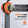 Manual Chain Hoist, 2 Ton 4400 lbs Capacity 10 FT Come Along, G80 Galvanized Carbon Steel with Double-Pawl Brake, Auto Chain Leading & 360 Rotation Hook, for Garage Factory Dock Image 2