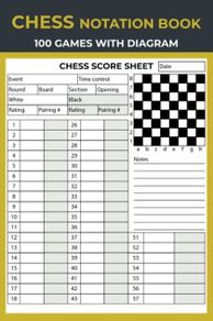 Chess Scorebook or log notation book