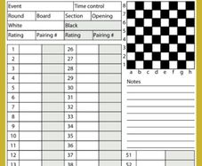 Chess Scorebook or log notation book