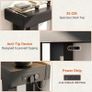 Console Table with Outlets & Motion Sensor LED, 120cm Narrow Behind Couch Sofa Table with USB Ports, Modern Hallway Entryway Table with Storage Space for Entrance Hall, Living Room, Black Image 5