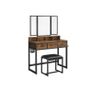 Dressing table set with folding mirror Image 7