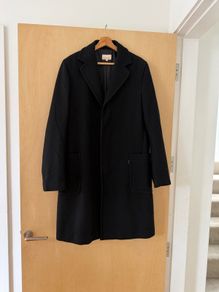 Mens smart wool coat Calvin Klein medium