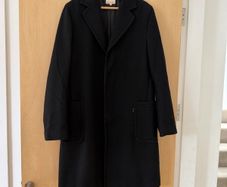 Mens smart wool coat Calvin Klein medium