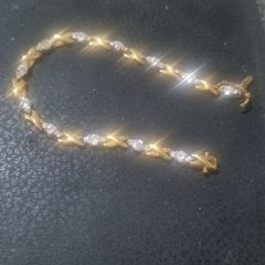 925 silver gold plated bracelet