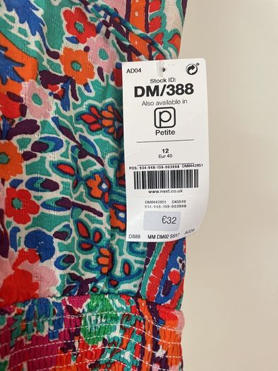 Next petite beachwear dress 12 New