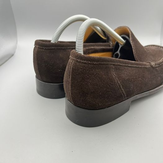 Loake Treviso Brown Suede Leather Mens Moccasin Shoes UK 7.5 EU 41.5