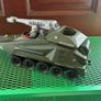 1987 G.I. Joe Persuader vehicle with its driver action figure, Backstop, made by Hasbro as part of the A Real American Hero series Image 3