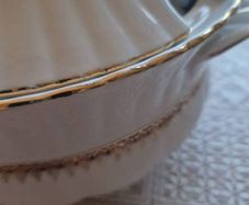 vintage ceramic soup serving vase