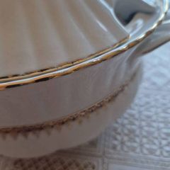 vintage ceramic soup serving vase