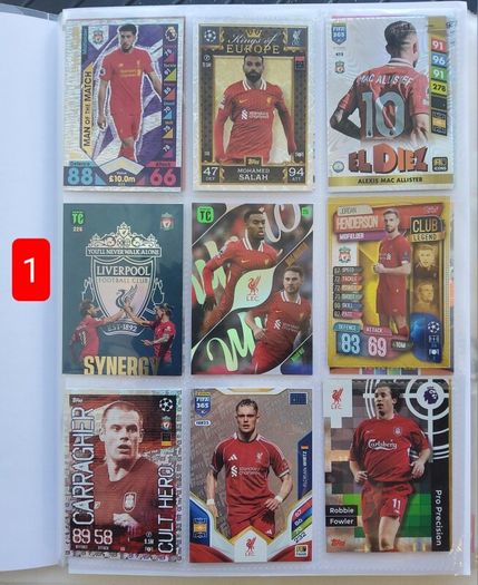 Liverpool Football Cards (shiny, Special, Etc)