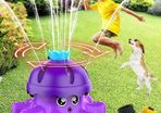 Water Spray Sprinkler for Kids Boys Girls, Garden Spinning Sprinkler Toys, 2 Hose Adapters for Water Fun, 360 Degree Water Spray, Summer Toys (FREE SHIPPING)
