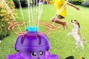 Water Spray Sprinkler for Kids Boys Girls, Garden Spinning Sprinkler Toys, 2 Hose Adapters for Water Fun, 360 Degree Water Spray, Summer Toys (FREE SHIPPING)