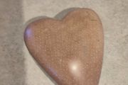 Large Smoothed Moonstone Heart.