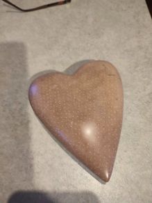 Large Smoothed Moonstone Heart.