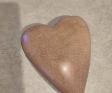 Large Smoothed Moonstone Heart.