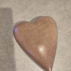 Large Smoothed Moonstone Heart.