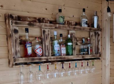 Floating drinks shelf