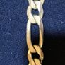 Heavy Solid 925 Silver Figaro Chain & Bracelet Set Image 6