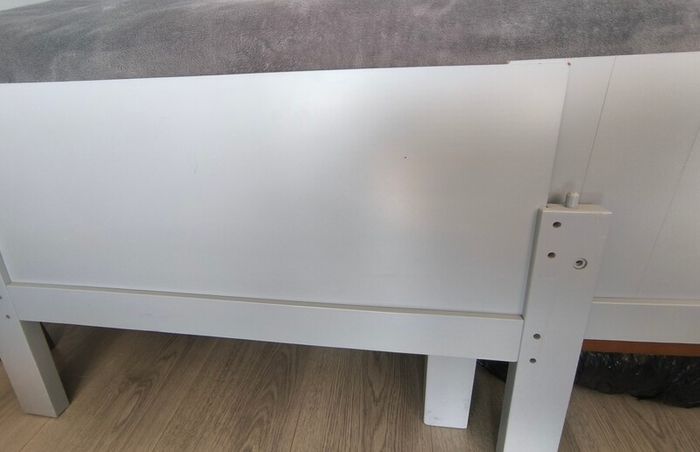Nested Sorrento Cot Bed in Grey