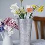 Galvanized Metal Vases with Handles Silver, Indoor/Outdoor, Rustic Metal Bucket Planters for Flowers, Wedding Decor Image 4