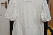 White t-shirt detailing on sleeves