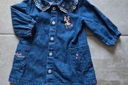 0-3m, Minnie Mouse Soft Denim Dress