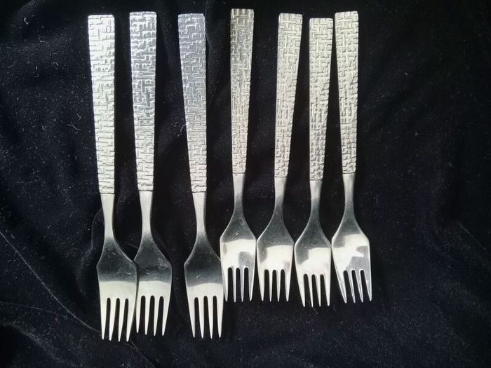 Arthur Price, forks, Atlas cutlery, Cascade, mid century cutlery