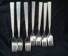 Arthur Price, forks, Atlas cutlery, Cascade, mid century cutlery