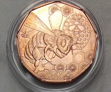 Austria 5 Euro Copper Uncirculated Coin 2023 - Waggle Dance - Easter Coin