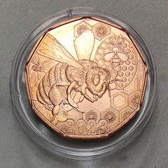 Austria 5 Euro Copper Uncirculated Coin 2023 - Waggle Dance - Easter Coin
