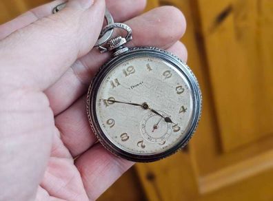 Vintage Silver Swiss Made Doxa Military Pocket Watch 1920s