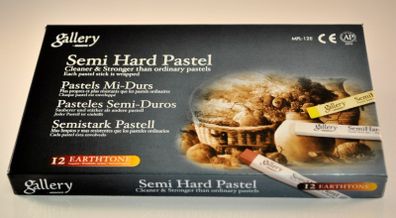 Gallery by Mungyo: Semi Hard Artist's Pastels (12 Earthtone)