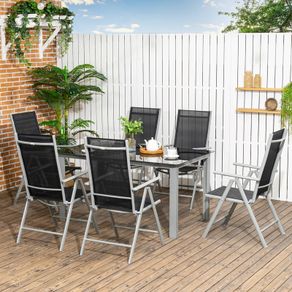 7 Piece Folding and Reclining Dining Set (LIMITED STOCK)