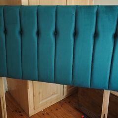 Velvet Double Headboard (135cm wide) Forest Green