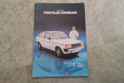 Chrysler Sunbeam Sales Brochure.