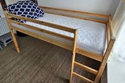 As New - Lovely Sturdy Single Wooden Mid Sleeper Bed Frame - Can Deliver