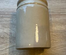 Small Antique Stoneware Jam Jar or Pot