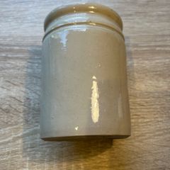 Small Antique Stoneware Jam Jar or Pot