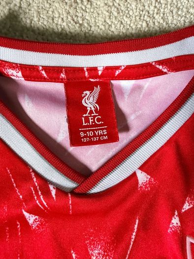 Liverpool FC Candy Kids Football Jersey 9 10 Years