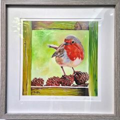 A visit from a friend | FineArt Print | Framed