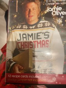 Jamie's Christmas rare retro dvd with recipe cards