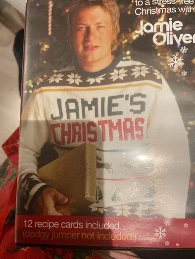 Jamie's Christmas rare retro dvd with recipe cards