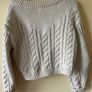 Cream knit Cardigan Image 5
