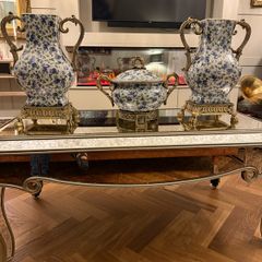 Vintage Floral Vase 3 Piece Set