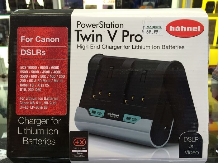 Hahnel Twin V Pro Charger Canon 550D etc